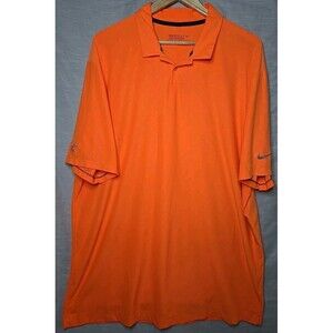 Nike Golf Tour Dri-Fit Performance Polo Shirt, Men's Sz XL, Orange "The Ridge"